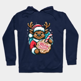 Merry Christmoose Moose Christmas 2024 Hoodie